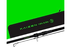 Korda Kaizen Green Carp Fishing Rods - Full Range of Sizes & Power Options High Performance, Long Casting, Budget-Friendly