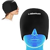 AllSett Health Form Fit Migren Rahatlatıcı Buz Kafası Sargısı | Baş Ağrısı ve Migren Şapkası | Kabarık G&ouml;zler, Gerginlik, Sin
