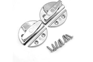 NUZAMAS - Set di 2 sportelli in acciaio inox 316, 60 mm x 55 mm, per barche