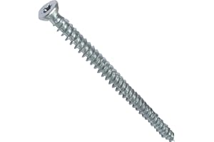 AERZETIX - Juego de 50 tornillos de anclaje directo para hormigón Ø7.5x112mm cabeza fresada cónica - con huella estrella T30 - fijación directa sin tacos - C48386