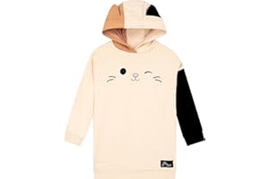 Squishmallows Girls Hoodie, Cam The Cat Kids Hoodie, Hooded Girls Clothes, Ages 5 To 13 Years