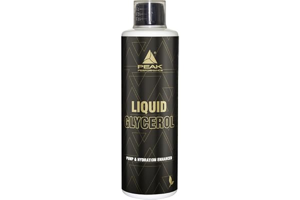 PEAK Liquid Glycerol – 500ml I 100 portioner I flytande glycerin I förbättrad hydrering I optimerad muskelpump I komplement till tillskott före träning