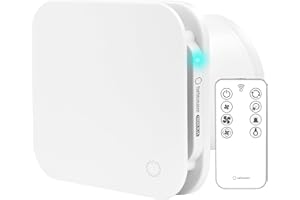 Turbionaire Trend Plus 120 mm Ventilateur, Extracteur de Salle de Bain, Télécommande, 7 Vitesses + Boost, Minuteur, 25dB, Max. 5.5 W, Multifonction, Garantie 3 Ans, Contre l'Humidité et la Moisissure