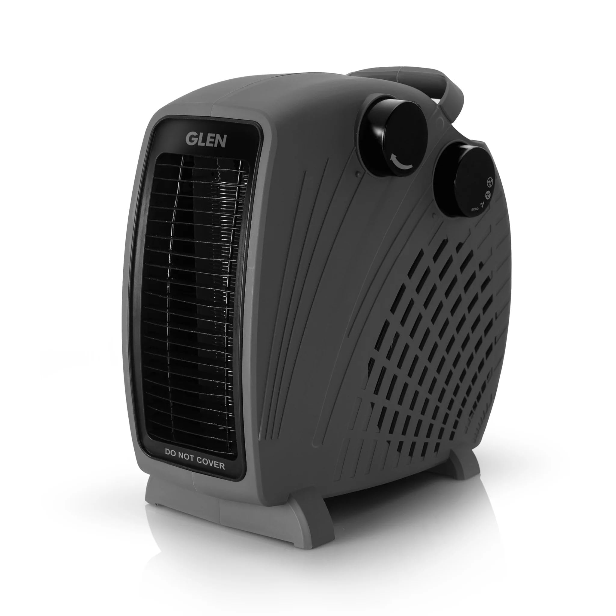 GLEN Electric Fan Room Heater with 2 Heat Settings - HA7020FH Black