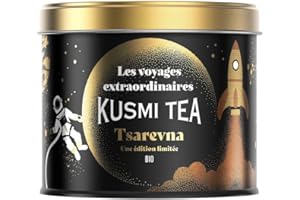 ‎KUSMI TEA Kusmi Tea – Tsarevna -Weihnachtsschwarztee bio – Noten von Orange, Vanille und Gewürzen – Limitierte Auflage 2025 – Metalldose 120 g – ca. 50 Tasse