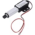 30 mm DC 12 V Linear Actuator Mini Electric Linear Motion Actuator Short Circuit Protection T-Type Screw (Hub 30 mm-4 mm/s-15