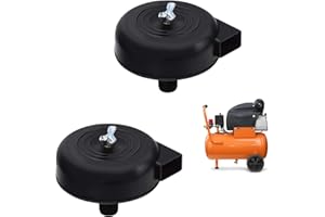 HUDIEPAN 2 Pezzi Silenziatore per Filtro Aria, Filtro Di Aspirazione Compressore d'Aria, 3/8", 16mm Silenziatore per Filtro Aria Nero in Metallo, per le Caldaie del Compressore