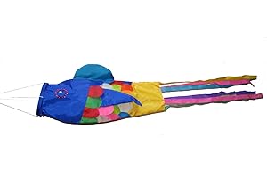 One World is Enough Large Colourful Balinese Fish Wind Sock/Festival Flag/Tent Marker