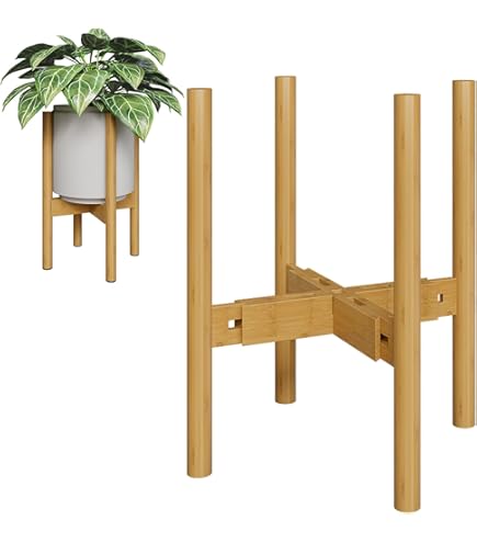 Natural Goods Berlin 1 x Plantenstandaard Rechthoekig Metalen Bloemenstandaard Binnen en Buiten Bloemenzuil Buiten Bijzettafel Weerbestendig Balkon, Terras, Tuin, Huis (Zwart, Hoogte 90 cm