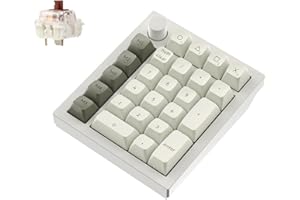 Keychron Q0 Max Wireless Custom Mechanical Numpad, 2.4 GHz/Bluetooth 5.1/QMK Number Pad, RGB Hot-Swappable Gateron Brown Switch for Laptop Mac Windows Linux - White