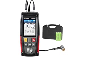 INFURIDER Ultrasonic Thickness Gauge,WT100A Digital Thickness Gauge,0.04-11.8IN High Precision Gauss Tester,Thickness Gauge Meter Tool,USB Charging for Paint,Glass,Metal