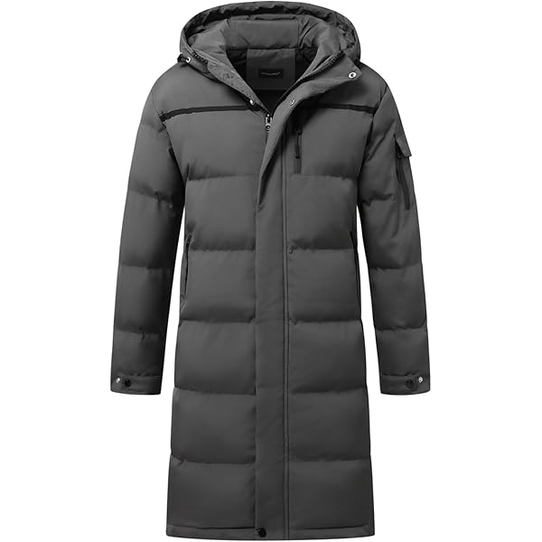 Herren Steppjacke Mit Kapuze - Winterjacke Aus Baumwolle/Polyester