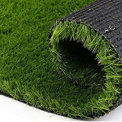 Kuber Industries PVC 45 MM Artificial Grass Door Mat - 30"x 36", Green