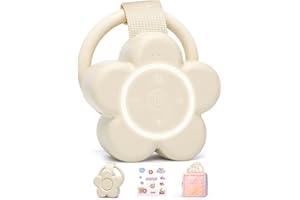 Mewaii Macchina del suono bianco portatile per neonati e adulti – 25 suoni rilassanti, luce notturna regolabile, timer intelligente, ricaricabile, ideale per camera da letto, viaggio e cameretta