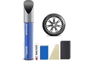 EVOOOR Gemini Dark Tesla Llantas Kit de lápiz de retoque para llantas Tesla Model Y 19 pulgadas Gemini – Coincidencia exacta – reparación de arañazos y astillas (Gemini Dark)