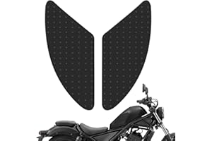 FSWWSF Motorrad Tank Gummi Pads Universal Motorräder Tank Gummi Schutz Aufkleber Tankschutz Motorrad Schwarz Anti Rutsch Gummi Abziehbild für Honda Suzuki Kawasaki usw (Schwarz)