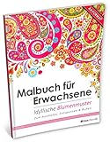 Image de Malbuch für Erwachsene: Idyllische Blumenmuster (Kleestern®, A4 Format, 40+ Motive) (A4 Malbuch f