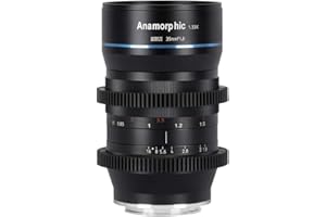 SIRUI 35 mm F1,8 1,33X APS-C Obiettivo cinematografico anamorfico (connettore MFT incluso adattatore per montatura E) per GH5, GH6, BMPCC, a6000, a6400, ZV-E10, FX30