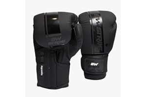 BW STRIKE Premium 3-Layer Original Latex Foam Inner Padding, Faux Leather Boxing Gloves for Men and Women – Durable twins boxing gloves, Suitable for Kickboxing, Martial Arts, Sparring, and Training.