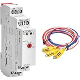 GEYA 1SPDT 10A 2-Level Liquid Timer Control Relay with Sensor(GRL8-01+Sensor,AC/DC 24V-240V)