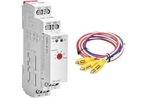 GEYA Mode de contrôle à 2 niveaux 1SPDT 10A Relais de contrôle de minuterie liquide avec capteur électronique (GRL8-01+capteur,CA/CC 24V-240V)
