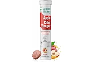 THE VITAMIN FACTORY Apple Cider Vinegar with The Mother - Effervescent Tablets 1000MG AVC Enhanced with Garcinia Cambogia, Pomegranate Extract & Vitamin B6 & B12 Apple Flavour (15 Effervescent Tablets)