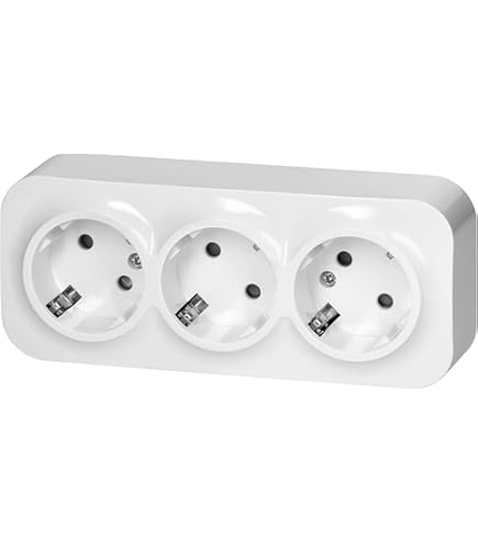 3-fach Kombi-Steckdose Aufputzsteckdoset NEU Aufputz 4 Steckplätze NEU - Foto 7