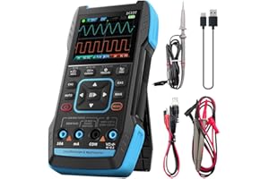 DollaTek 3 in 1 Digital Oscilloscope Multimeter Signal Generator Oscilloscope with 10MHz Bandwidth 50MSa/s Sampling Rate TRMS 9999 Counts Dual Channels Automotive Tools