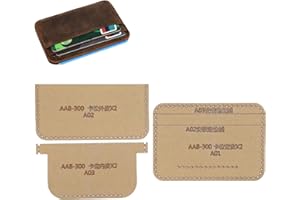 ‎ATYHAO Acryl Brieftasche Vorlage, 3 Stück Kartentasche Kartentasche Münzbeutel Muster Acryl Vorlage Acryl Leder Muster Vorlage Handgefertigte DIY Leder Bastelform VorlageVorlagen