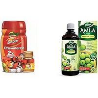 Dabur Chyawanprash 2X Immunity - 1kg with Dabur Honey - 50 g Free & Dabur Amla Ayurvedic Juice: 100% Ayurvedic Health…