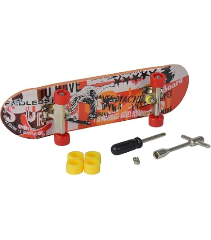 Simba 103306084 Finger Skateboard Lot de 4 Jouets à Doigts imprimés, 9 cm, à partir de 5 Ans Simba 103306084 Finger Skateboard Lot de 4 Jouets à Doigts imprimés, 9 cm, à partir de 5 Ans