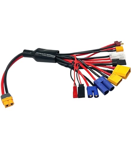 XT60 Auf EC5 Adapterkabel – 2 Paar, 15 Cm, 12AWG, Für RC Lipo Drohnen & Autos