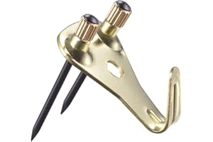 HAFEEHOO ganci per cornici con chiodi, resistenti e versatili, ganci da parete in metallo per appendere foto, specchi, decorazioni (20pcs)