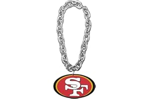 Aminco NFL San Francisco 49ers Team Fan Chain, SilverL8