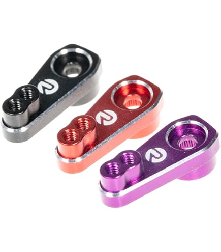 thumbnail image 2 of Aazon.co: ShareGoo 2PCS Etal 25T Servo Horn 3 Threads Steering Ar Server Rocker Copatible 2 of 11