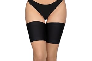 Annes styling Bandas antirozaduras para el muslo, elásticas, para evitar el roce entre los muslos, encaje con forro protector de silicona antideslizante