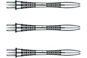 WINMAU Triad Aluminium Noir Courte Tiges de fléchettes (Shafts) - 1 Jeu par Paquet (3 Arbres au Total)