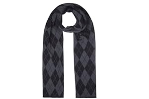Lona Scott Wool Argyle Scarf