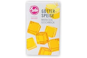 DECOCINO meets SALLY - Götterspeise Maracuja 2 x 15g - Perfekt als Nachspeise, Tortendeko, Dessert, etc. Unvergleichlich guter Geschmack