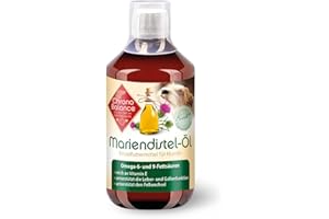 ChronoBalance® 500 ML d'huile de Chardon-Marie pour Chien comme complément Alimentaire Naturel Qui favorise Le Changement de Tissu et de Pelage, Vitamine E, oméga-6 et oméga-9