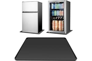 FENGQQKJ Kühlschrankmatte Silikon mit Erhöhtem Rand Bodenschutzmatte Kühlschrank Antibakterielle Kühlschrankmatten Einlegeboden Matte Bodenmatte Auslaufschutz Silikonmatte Tropfschale Bodenwannen Weinschrank