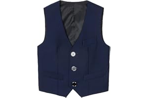 GENERIC Kids Boys Classic Gentleman Blazer Waistcoat Vest Party Wedding Page Boy Formal Suit Boy Youths Classic Wedding Prom Party Waistcoat Formal Vests Suit Vest Boys' Suits & Blazers