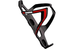 Alphatrail Bike Bottle Cage Max I Lifetime Anti-Breakage Guarantee 36g Lightweight Design I Incl. Fixing Screws I Compatible with Cube, SKS, Elite, Topeak and other drinking bottles I Red