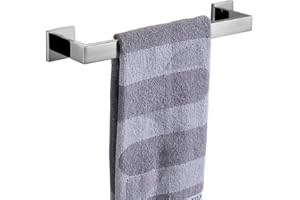Flybath Portasciugamani da Parete singolo SUS 304 acciaio inossidabile lucido porta asciugamani da bagno mensola a parete, 40 cm / 15,7 pollici