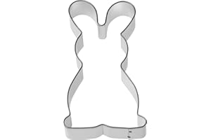 Original Kaiser Osterhasen Ausstecher Henry, Plätzchen Ausstecher, Hasenausstecher für Teig groß, Ostern, Edelstahl, Ausstechform für Kekse, 12,2 x 6,5 x 2,5 cm