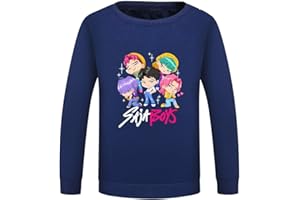 SZRXKJ Unisex O-Neck Casual Fashion Pop Design Saja Boys Anime Manga Larga 13 Colores Disponibles Sudadera