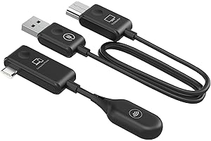 MINIX C1 USB-C Wireless HDMI Extender, Plug & Play, 1080P, Lightweight, Portable, Streaming Video/Audio 164ft. Compatible with iPhone 15, Galaxy S21-S23, Laptops, PC, Screen Mirroring