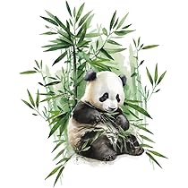 Panda Wandkunst Set 4-teilig - Motivationsdrucke Für Kinderzimmer 20,3x25,4cm