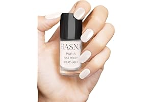 Hasna Paris - Vernis à Ongles Halal - Éco-Responsable - Brillance et Longue Tenue - Facile à Appliquer - 6ml (CREME)