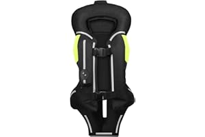 ZZJCY Chaqueta De Moto De Motocicleta, Chaleco De Moto con Airbag Reflectante Avanzado, Se Adapta A Hombres Y Mujeres De Adultos,Negro,XL